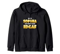 Sophia Joke IDGAF Meme Cute Halloween Costume for Sophie Felpa con Cappuccio