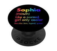 Sophia Like A Normal Girl Only Cooler Queen Nome PopSockets PopGrip Adesivo