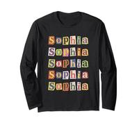 Sophia - Sagoma per rivista con Nome Personalizzato Maglia a Manica