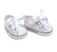 Sophia's by Teamson Kids White Canvas Sneaker Scarpe con lacci per bambole da 18 "