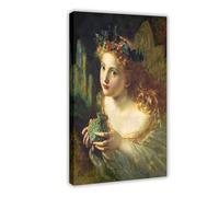 Sophie Anderson - Poster su tela con scritta "Take The Fair Face Of Woman From Wall", decorazione per camera da letto, per ufficio, camera da letto, regalo, 30 x 45 cm
