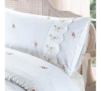 Sophie Floreale King Size Set Copripiumino Vintage Biancheria da Letto Bianco