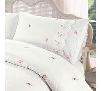 Sophie Floreale King Size Set Copripiumino Vintage Biancheria da Letto Crema