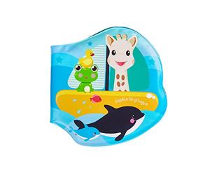 Sophie la Girafe - Libro da Bagno 8 Pagine - Da 4 Mesi - 3 Universi Acquatici Oceano, Banchisa, Stagno | Pesce Rosso Nascosto | Materiale EVA Lavabile | Giocattolo Bagno Educativo | Regalo Neonato