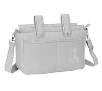Sophie LA Girafe Mum - Borsa adattabile a passeggino, borsa per bambini, comoda e versatile, qualità e resistenza, 46 x 15 x 26 cm, colore grigio pietra, Grigio pietra, Estándar, Casual