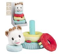 Sophie la Girafe - Piramide Anelli Tessuti da Impilare Multicolore, 1 Unità,