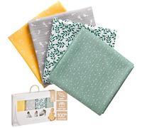 Sophie la Girafe - Set di 4 pannolini colorati per bambini, multicolore 850800