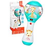 SOPHIE LA GIRAFE, Sonaglio con sensore di movimento, Giocattolo per l'apprendimento precoce, 4 modalità musicali per l'apprendimento, 6 melodie per il relax