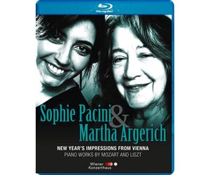 Sophie Pacini & Martha Argerich - Martha Argerich, Sophie Pacini - New Years Impressions from Vienna - Piano Works by Mozart and Liszt [Blu-ray] [2022]
