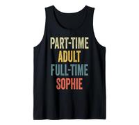 Sophie Personalized Retro Girls Part-Time Sophie Name Canotta