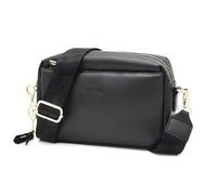 Sophie Siero Borsa a tracolla da donna nera con superficie lucida VI borse a tracolla - Borsa a tracolla in ecopelle per vacanze o viaggi - Borsa da donna nera con tracolla