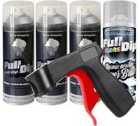 Sophisticauto Full Dip Spray ALLUMINIO Metallizzato Lucido, Confezione 3+1