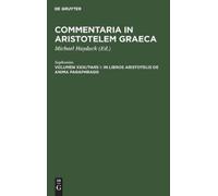 Sophonias In libros Aristotelis De Anima paraphrasis (Copertina rigida)