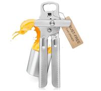 Sopito Apriscatole Manuale in Acciaio Inox, 2 in 1 Apriscatole Professionale/Apri Barattoli per Facile Utilizzo - Impugnatura Comoda, Lama Affilata e Bordo di Taglio Liscio