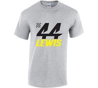 Sopla KPE Lewis Hamilton 44 Formula 1 Motor Racing T-Shirt Grey L