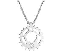 Sopodbacker Catena Collana Uomo Donna Gioielli Ciondolo Pendente Necklacegear Moto Ciondolo Collana Retro Party Gotico Punk Colore Acciaio