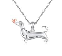 Sopodbacker Collana Uomo Donna Gioielli Ciondolo Pendente Necklace Accessori Carino Bassotto Amore Collana Cuore Ciondolo Animale Uomini E Donne Punk Geometrico Matrimonio