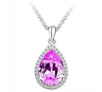 Sopodbacker Collana Uomo Donna Gioielli Ciondolo Pendente Necklace Acqua Goccia Collana Clavicola Catena Gioielli Accessori Uomini E Donne Partito Matrimonio Boho Regalo 紫红色