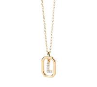 Sopodbacker Collana Uomo Donna Gioielli Ciondolo Pendente Necklace Alfabeto Collana Iniziale A-Z Lettere Catena Regalo Donne L