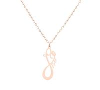 Sopodbacker Collana Uomo Donna Gioielli Ciondolo Pendente Necklace Angelo Catena Collana Bambino Madre Memorial Collana Gioielli Donne 玫瑰金
