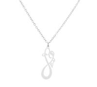 Sopodbacker Collana Uomo Donna Gioielli Ciondolo Pendente Necklace Angelo Catena Collana Bambino Madre Memorial Collana Gioielli Donne 钢色