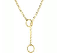 Sopodbacker Collana Uomo Donna Gioielli Ciondolo Pendente Necklace Ciondolo Catena Cuore Amore Gotico Semplice Collana Punk Uomini E Donne Partito Matrimonio Geometrico 金色圆环
