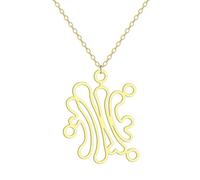Sopodbacker Collana Uomo Donna Gioielli Ciondolo Pendente Necklace Ciondolo Collana Collana Biologica Regalo Gioielli Per Uomini E Donne 金色