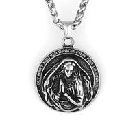 Sopodbacker Collana Uomo Donna Gioielli Ciondolo Pendente Necklace Ciondolo Fede Popolare Collana Preghiera Gioielli Uomini E Donne Retro Party 单吊坠