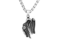Sopodbacker Collana Uomo Donna Gioielli Ciondolo Pendente Necklace Ciondolo Morte Semplice Ciondolo Cranio Uomini E Donne Coppia Collana Geometrica Punk