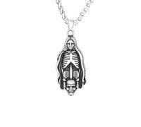 Sopodbacker Collana Uomo Donna Gioielli Ciondolo Pendente Necklace Ciondolo Teschio All-Match Coppia Collana Uomini E Donne Retro Party Geometry 单吊坠