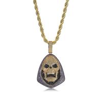 Sopodbacker Collana Uomo Donna Gioielli Ciondolo Pendente Necklace Ciondolo Teschio Hiphop Uomini E Donne Punk Geometrico Retro Regalo
