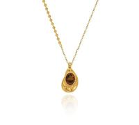 Sopodbacker Collana Uomo Donna Gioielli Ciondolo Pendente Necklace Collana Con Ciondolo Liquido Goccia D'Acqua Occhio Di Tigre Naturale Per Gioielli Da Donna