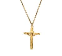 Sopodbacker Collana Uomo Donna Gioielli Ciondolo Pendente Necklace Collana Croce Gesù Donne Uomini Angeli Crocifisso Rapper Gioielli Hip Hop Regalo