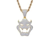 Sopodbacker Collana Uomo Donna Gioielli Ciondolo Pendente Necklace Collana Hip Hop Pendente Costume Maschera Vampiro Mostro Ciondolo Collana per Gli Uomini E Le Donne