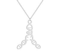Sopodbacker Collana Uomo Donna Gioielli Ciondolo Pendente Necklace Dna Ciondolo Collana Spirale Ciondolo Collana Gioielli Regalo 钢色