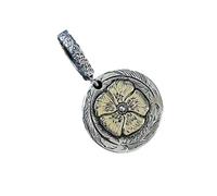 Sopodbacker Collana Uomo Donna Gioielli Ciondolo Pendente Necklace Fiore Piuma Aquila Ciondolo Rotondo Uomini E Donne Partito Regalo di Nozze Geometrico