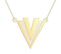 Sopodbacker Collana Uomo Donna Gioielli Ciondolo Pendente Necklace Geometrica Triangolo Collana Gioielli Pendente Uomini E Donne Retro Geometria 金色