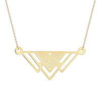 Sopodbacker Collana Uomo Donna Gioielli Ciondolo Pendente Necklace Geometrica Triangolo Collana Gioielli Punk Uomini E Donne Gioielli Partito 金色