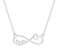 Sopodbacker Collana Uomo Donna Gioielli Ciondolo Pendente Necklace Infinity Otto Personaggi E Cuore Ciondolo Collana Regalo Gioielli Uomini E Donne 钢色