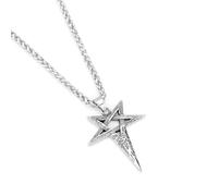 Sopodbacker Collana Uomo Donna Gioielli Ciondolo Pendente Necklace Malocchio Pentagramma Pentagramma Ciondolo Collana Uomini E Donne Punk Geometrico Retrò 单吊坠