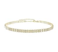Sopodbacker Collana Uomo Donna Gioielli Ciondolo Pendente Necklace Minimalista Donne Catena Tennis Collane Gioielli Regali 831Gold