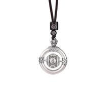 Sopodbacker Collana Uomo Donna Gioielli Ciondolo Pendente Necklace Pace Fibbia Pendente per Gli Uomini E Le Donne retrò Sei Parole Mantra Fortuna Perline Collana Gotico Regalo