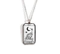 Sopodbacker Collana Uomo Donna Gioielli Ciondolo Pendente Necklace Quadrato Tarocchi Carte Pendente Collana Donne Accessorio Partito Tutte Le Occasioni Gioielli Nek1421