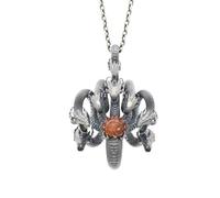 Sopodbacker Collana Uomo Donna Gioielli Ciondolo Pendente Necklace retrò Otto Teste all-Match Ciondolo Collana per Uomini E Donne Punk Geometrico Festa di Nozze Regalo