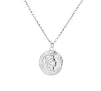 Sopodbacker Collana Uomo Donna Gioielli Ciondolo Pendente Necklace Ritratto Regina Moneta Collana Donne Rotondo Pendente Intagliato Catena Impermeabile N05562P