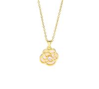 Sopodbacker Collana Uomo Donna Gioielli Ciondolo Pendente Necklace Stile retrò Bianco Camelia Ciondolo Collane Donne Luce Femminile Collo Catena Gioielli