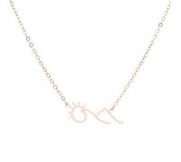 Sopodbacker Collana Uomo Donna Gioielli Ciondolo Pendente Necklace Sunshine Sunrise Mountain Ciondolo Collana Donne Uomini Escursionismo Gioielli 玫瑰金