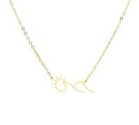 Sopodbacker Collana Uomo Donna Gioielli Ciondolo Pendente Necklace Sunshine Sunrise Mountain Pendant Collana Donne Uomini Escursionismo Gioielli 金色