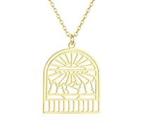 Sopodbacker Collana Uomo Donna Gioielli Ciondolo Pendente Necklace Via Lattea Sistema Solare Ufo Collana Donne Uomini Pendente Collana Vintage Regalo 金色