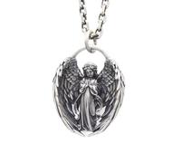 Sopodbacker Collana Uomo Donna Gioielli Ciondolo Pendente Necklace Vintage Angelo Custode Ali Collana Pendente Partito Regalo di Nozze Geometrico per Gli Uomini E Le Donne